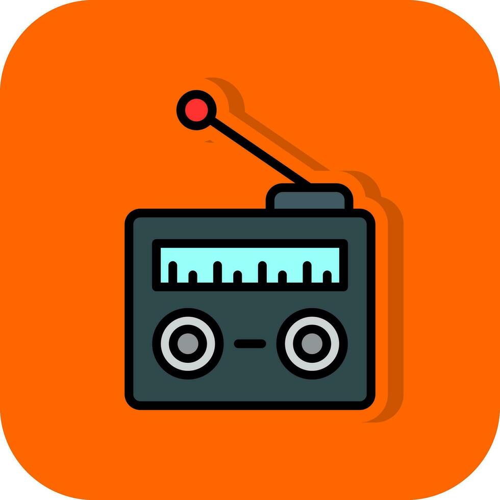 radio vector icono diseño