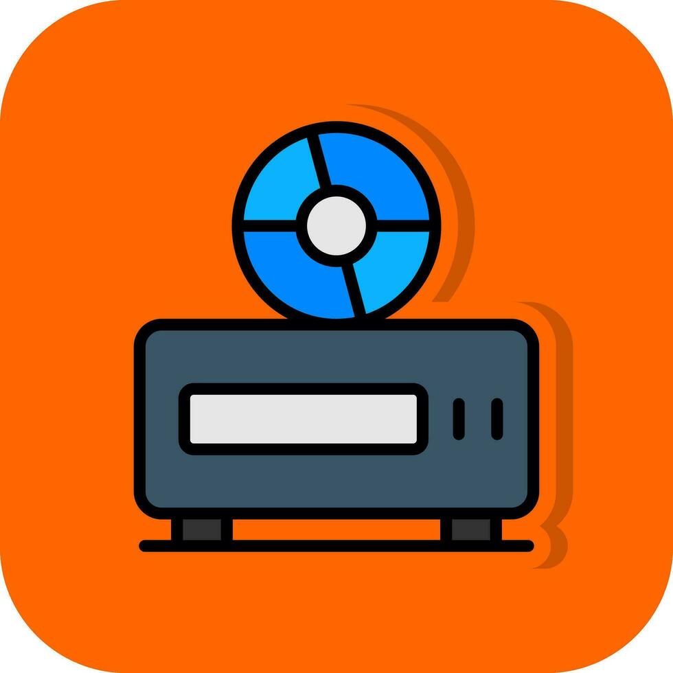 DVD jugador vector icono diseño