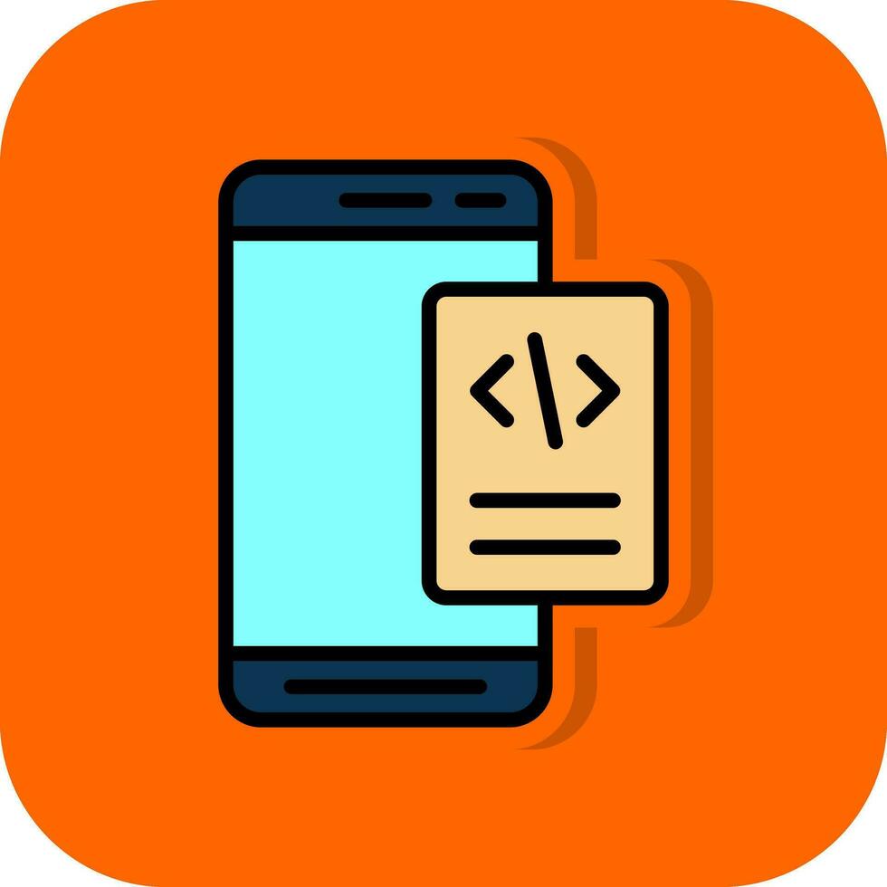Mobile Coding  Vector Icon Design
