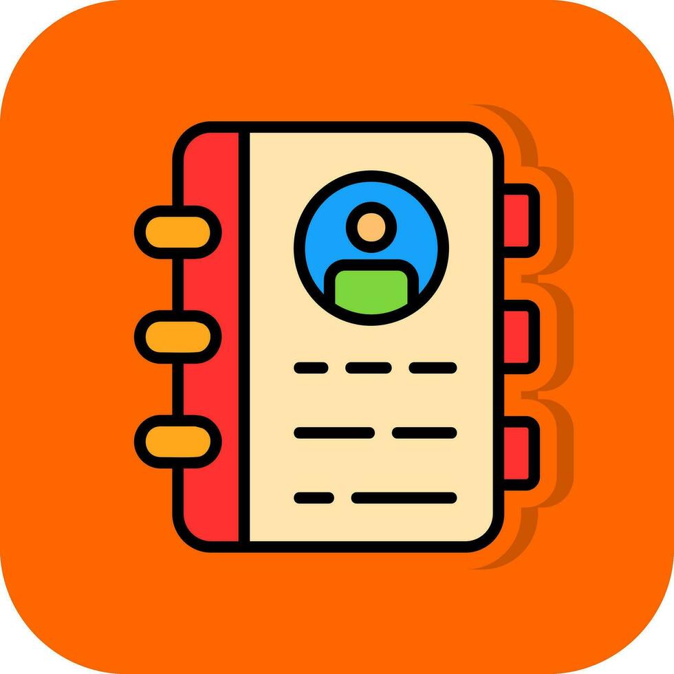 Contact Book  Vector Icon Design