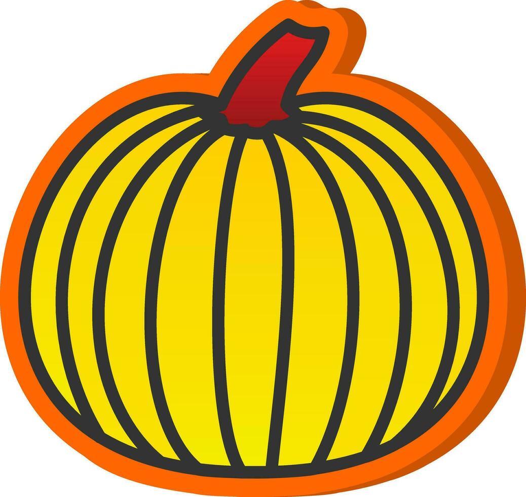 diseño de icono de vector de calabaza