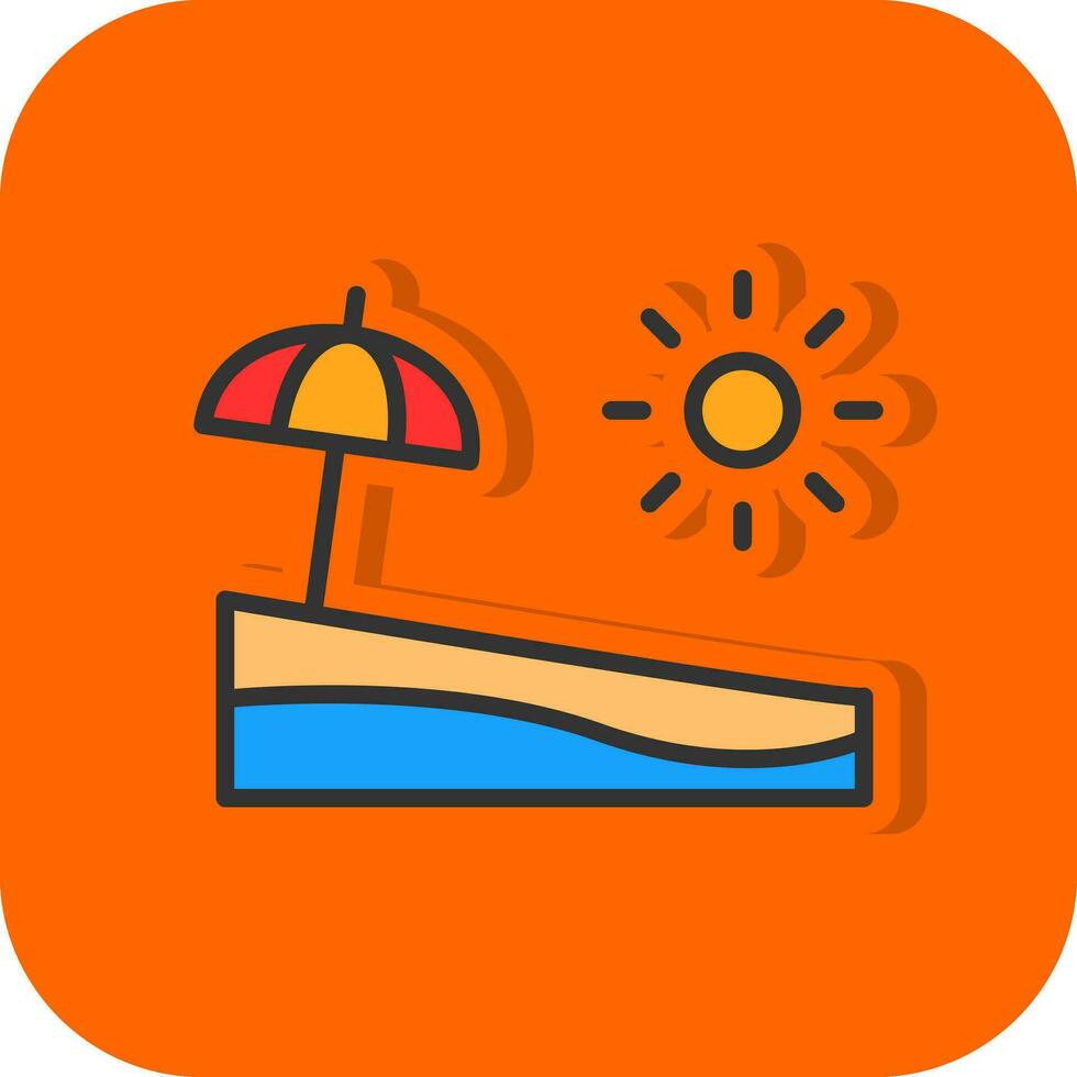 Beach  Vector Icon Design