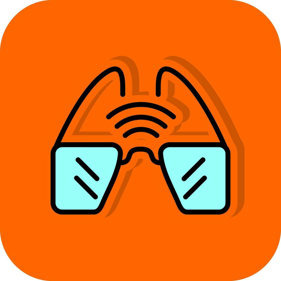 Smart Glasses  Vector Icon Design