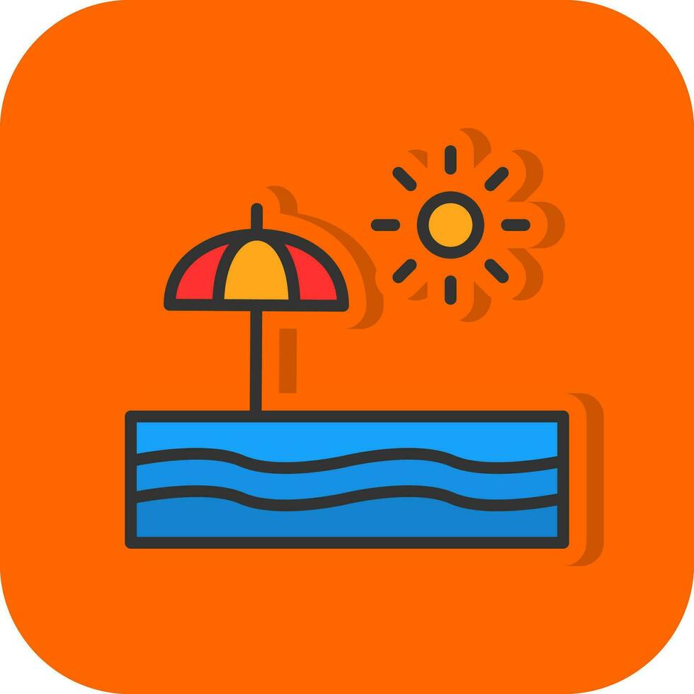 Beach  Vector Icon Design