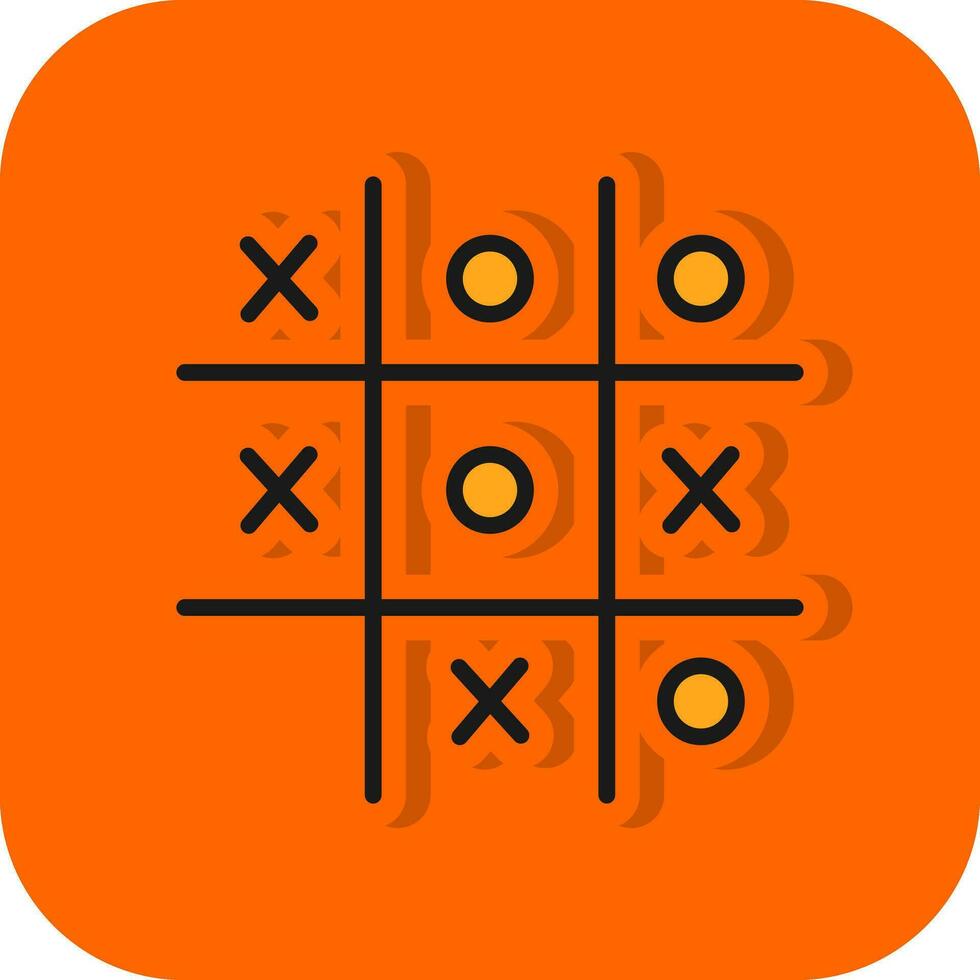 Tic Tac Toe  Vector Icon Design