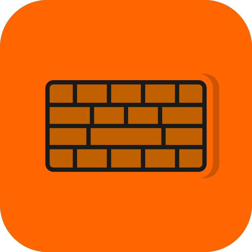 Brickwall  Vector Icon Design