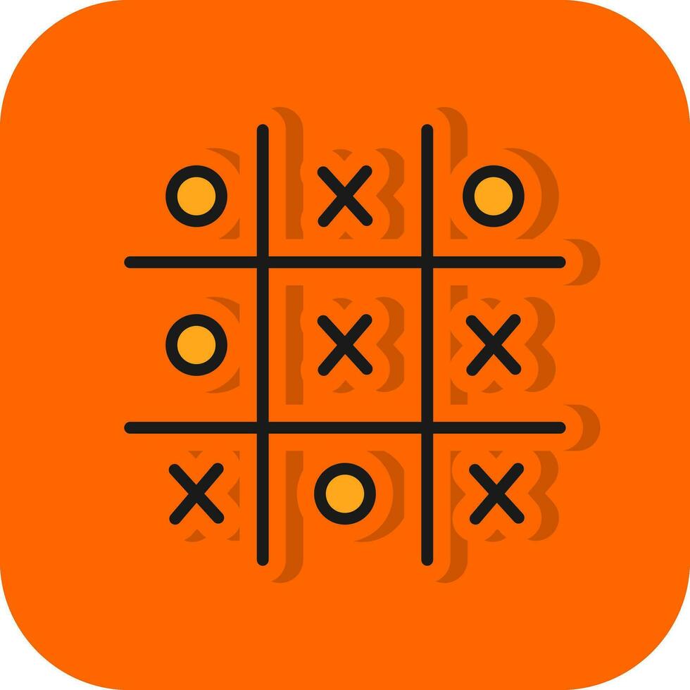 Tic Tac Toe  Vector Icon Design