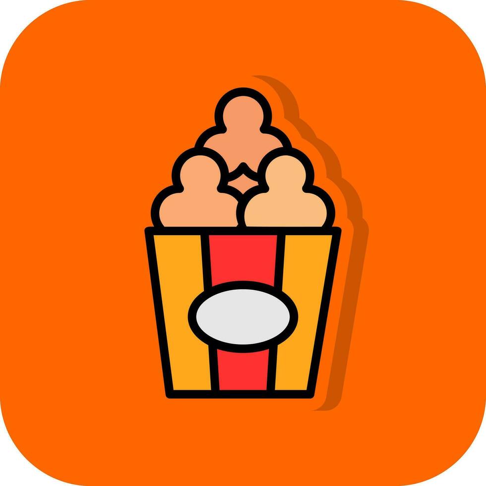 Popcorn  Vector Icon Design