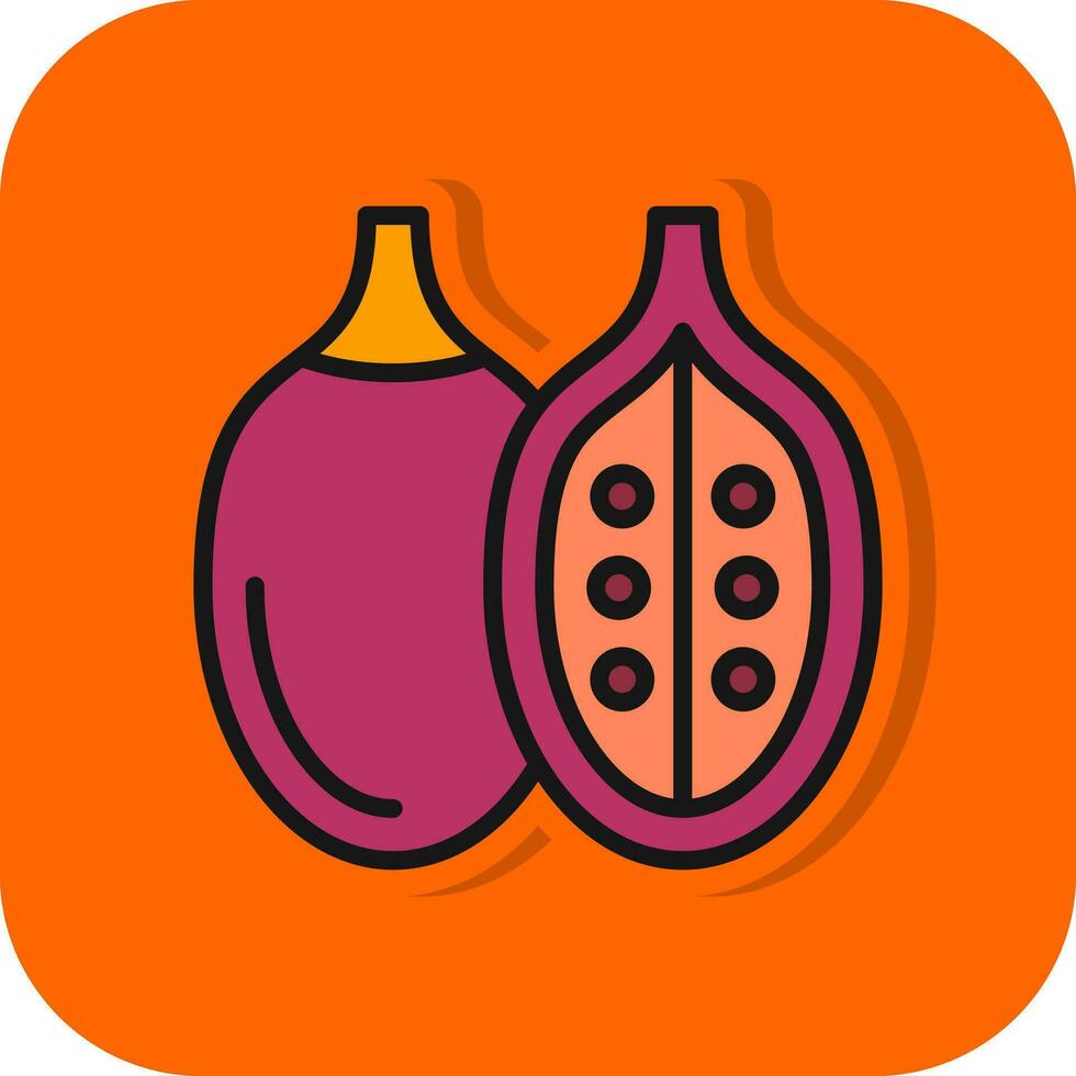 tamarillo vector icono diseño