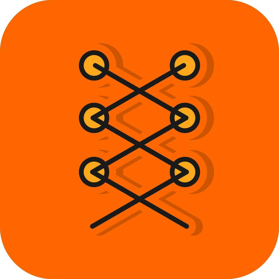 Shoe laces  Vector Icon Design