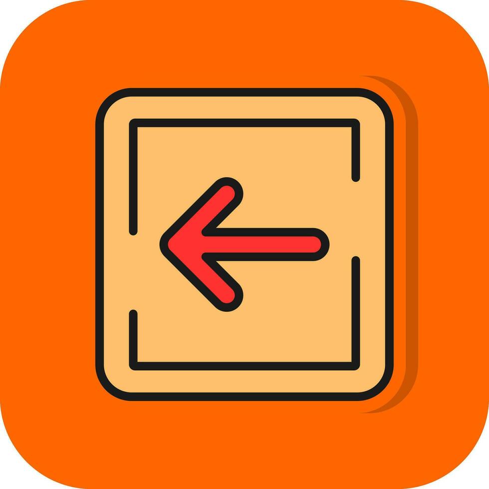 Left Arrow Vector Icon Design