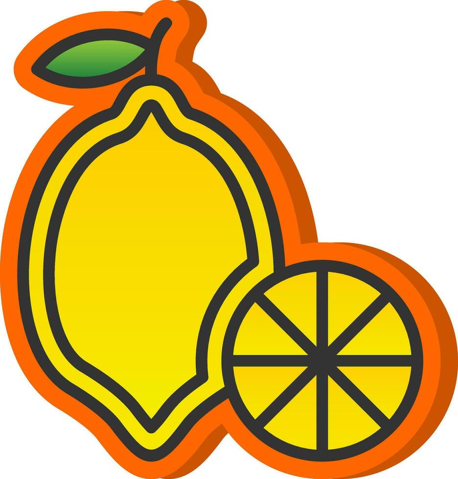 Lemon Vector Icon Design