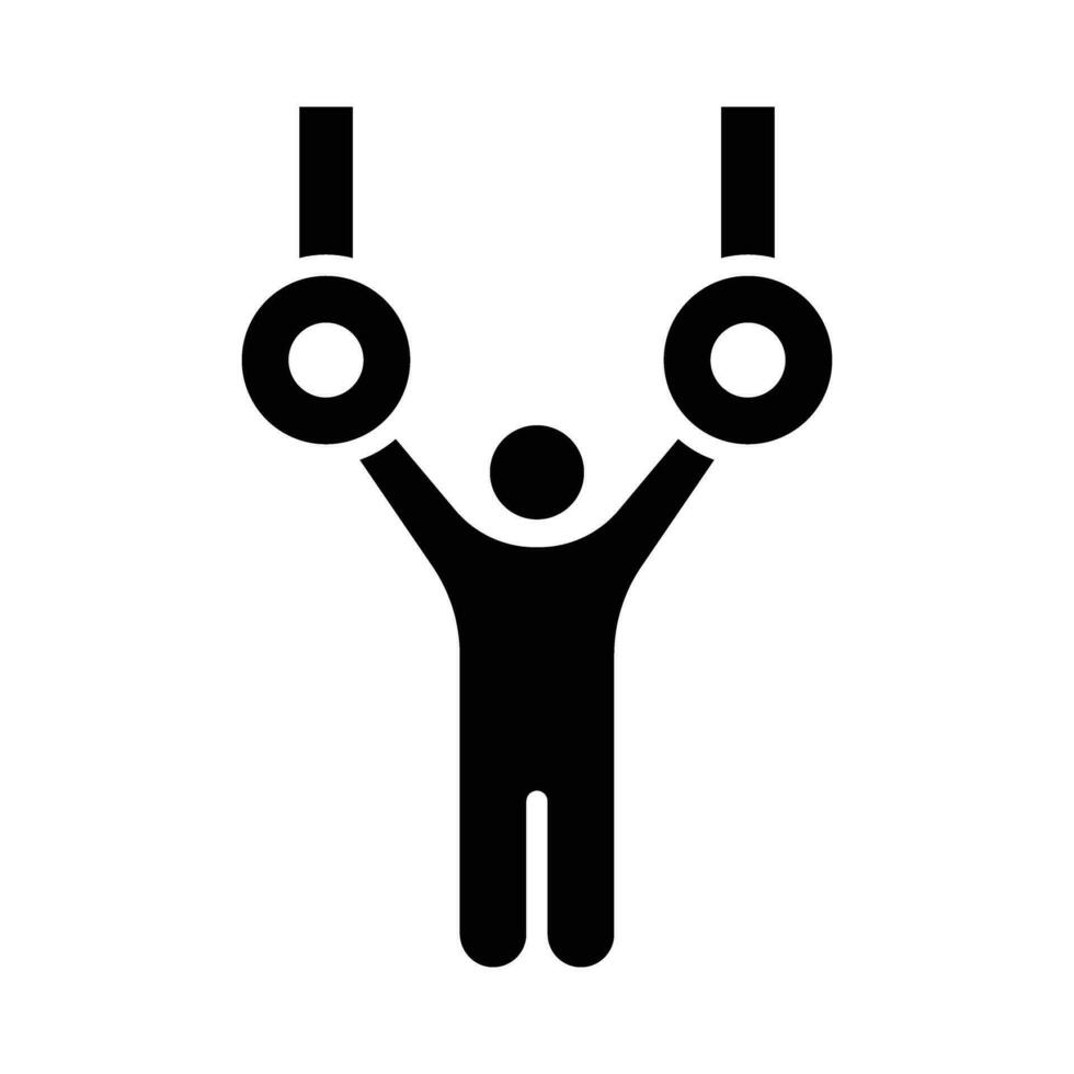 Gymnastic Vector Glyph Icon For Personal And Commercial Use.