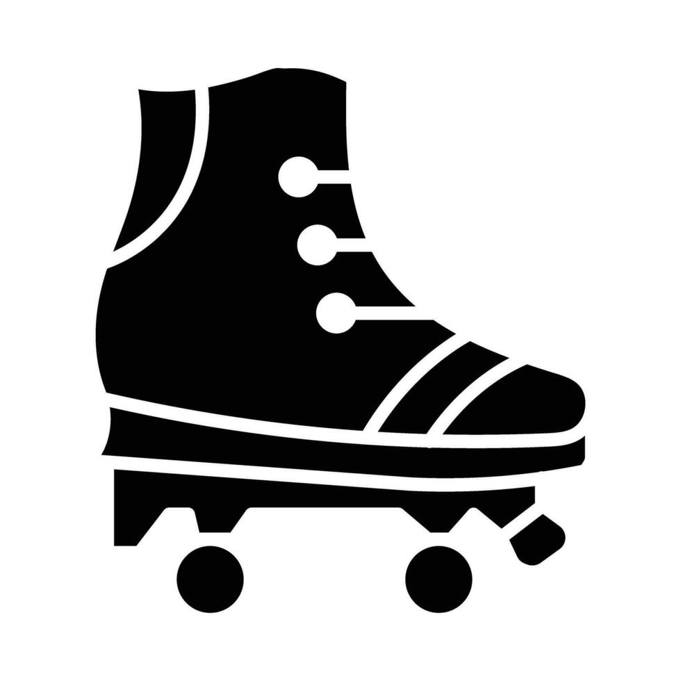 Roller Skate Vector Glyph Icon For Personal And Commercial Use.