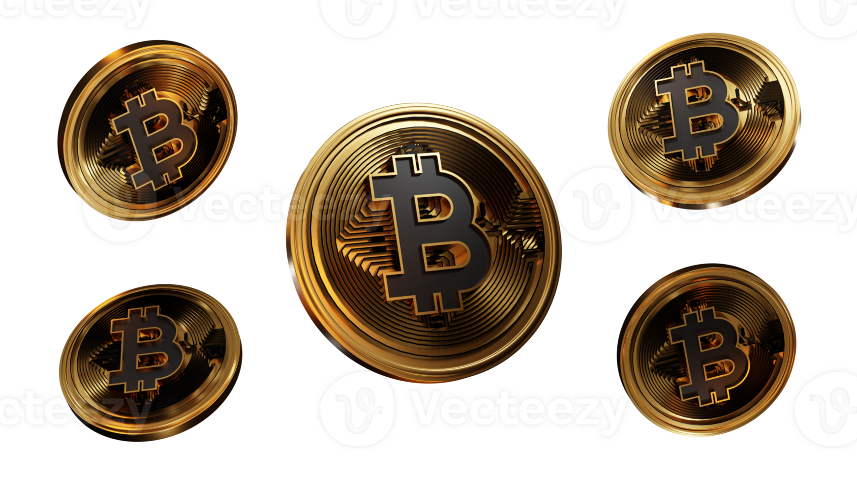 bitcoin logo, criptomoneda digital dinero dorado moneda tecnología icono png