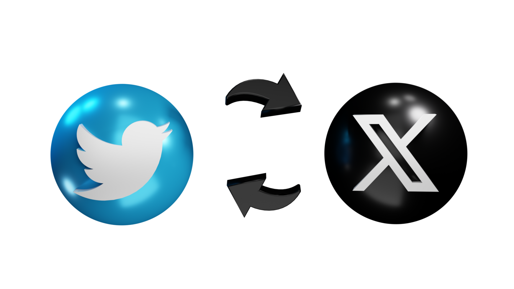 Twitter new logo X. Twitter changed app logo with X. X new social media with phone. png