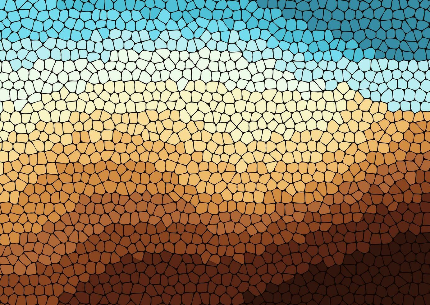 abstract beach themed mosaic pattern background vector