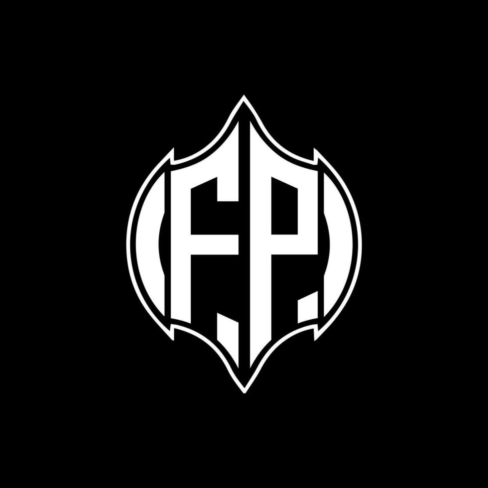 FP letter logo. FP creative monogram initials letter logo concept. FP Unique modern flat abstract vector letter logo design.