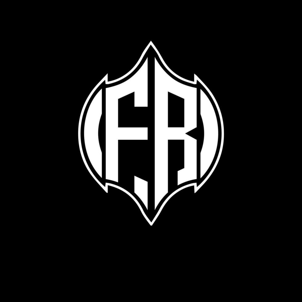 FR letter logo. FR creative monogram initials letter logo concept. FR Unique modern flat abstract vector letter logo design.