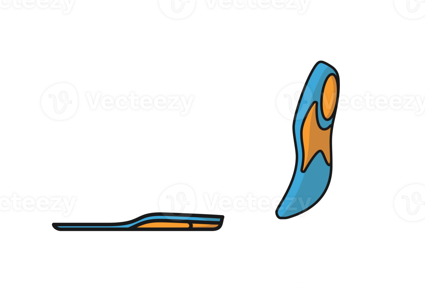 Comfortable Orthotics Shoe Insole Front View illustration. png