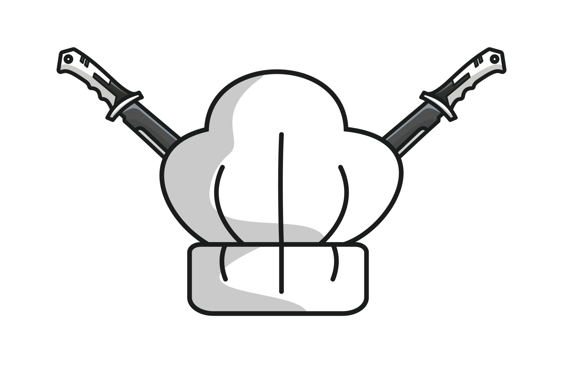 Metal Swords With Chef Cooking Hat Illustration 28050223 PNG metal-swords-with-chef-cooking-hat-illustration-28050223-png