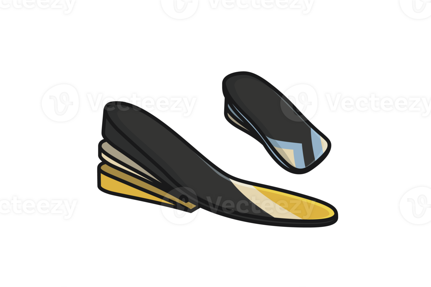Comfortable Orthotics Shoe Insole Front View illustration. png