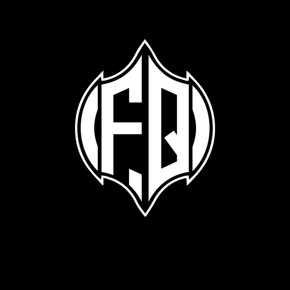 FQ letter logo. FQ creative monogram initials letter logo concept. FQ Unique modern flat abstract vector letter logo design.