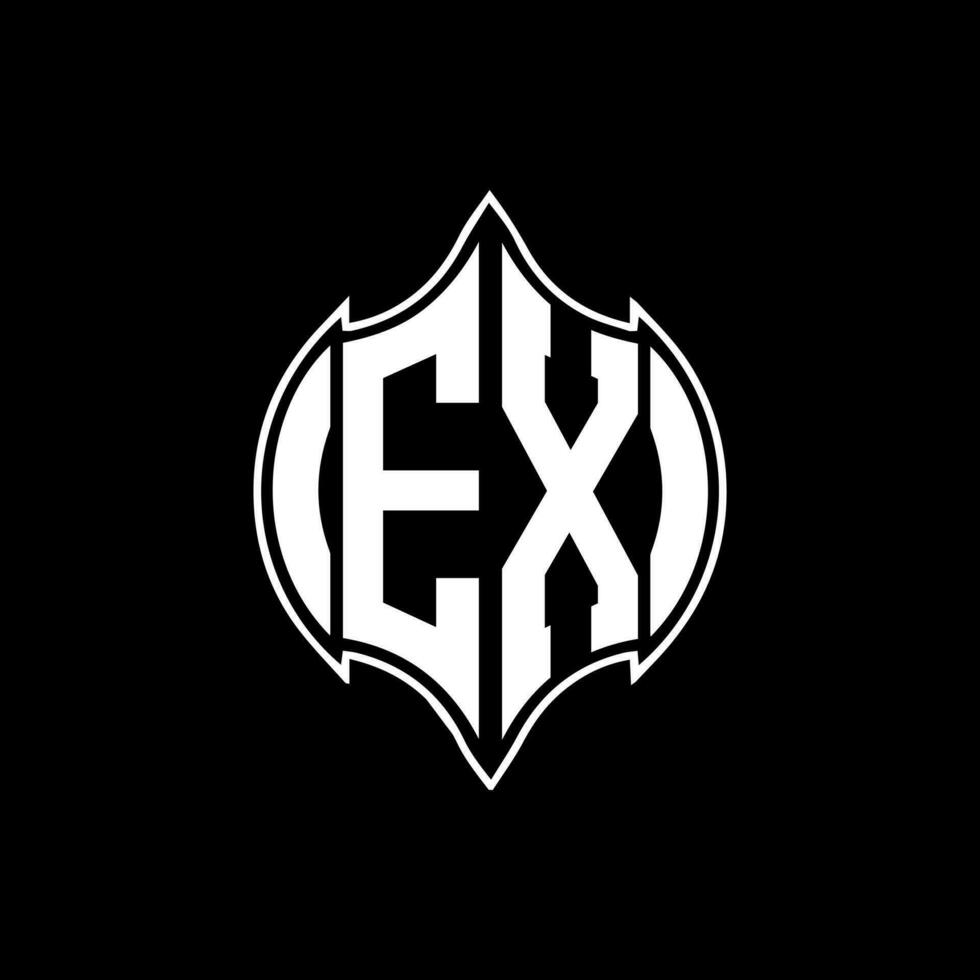 EX letter logo. EX creative monogram initials letter logo concept. EX Unique modern flat abstract vector letter logo design.