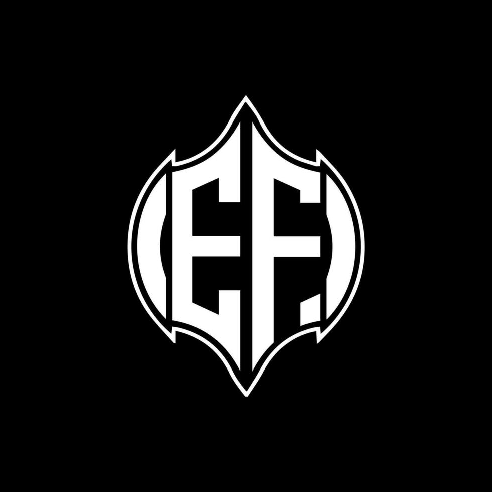 EF letter logo. EF creative monogram initials letter logo concept. EF Unique modern flat abstract vector letter logo design.