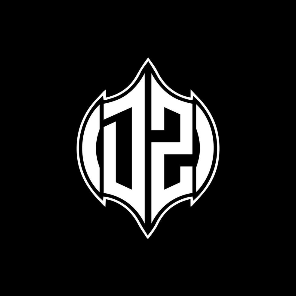 DZ letter logo. DZ creative monogram initials letter logo concept. DZ Unique modern flat abstract vector letter logo design.