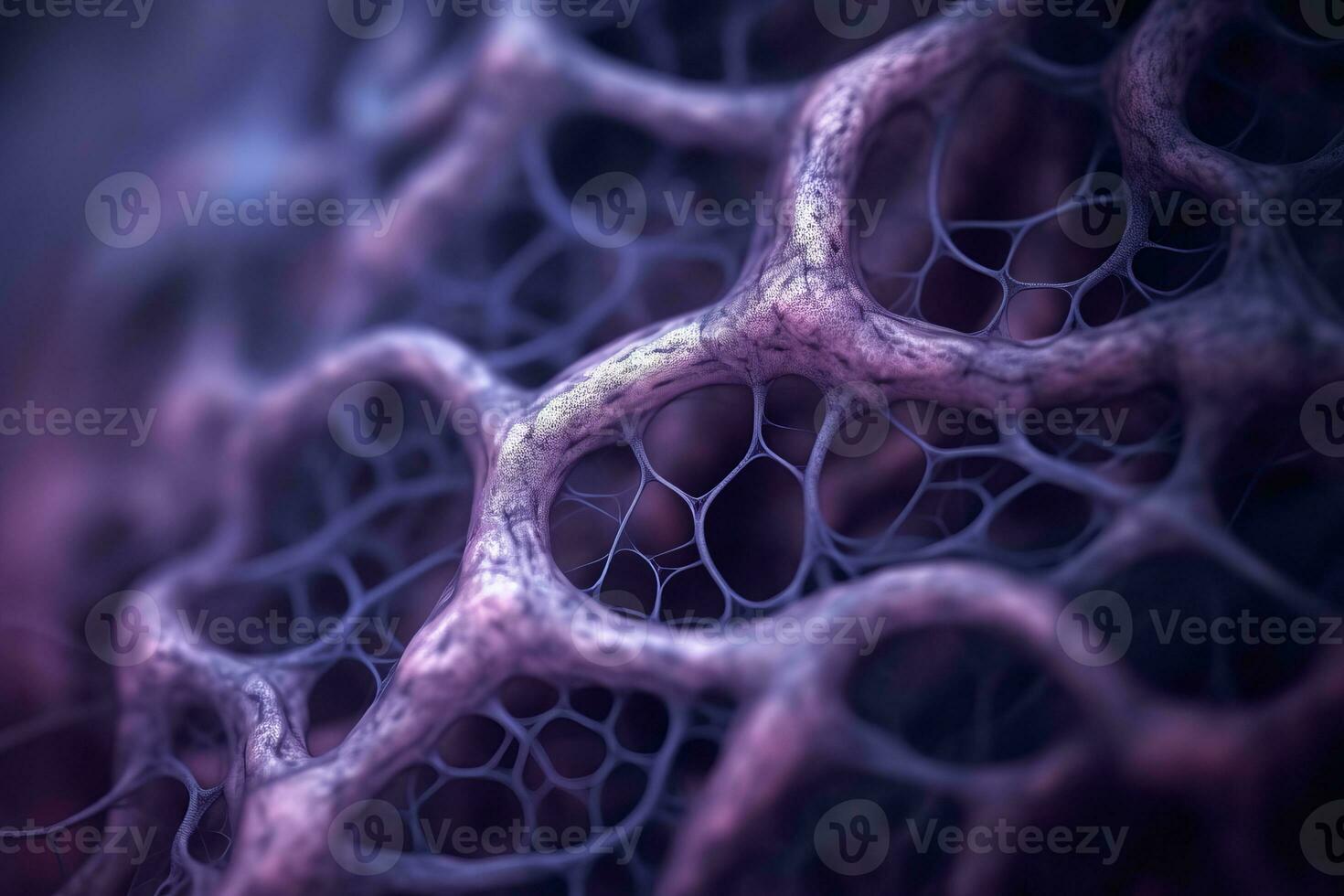 a close up view of the inside of a cell generative AI photo