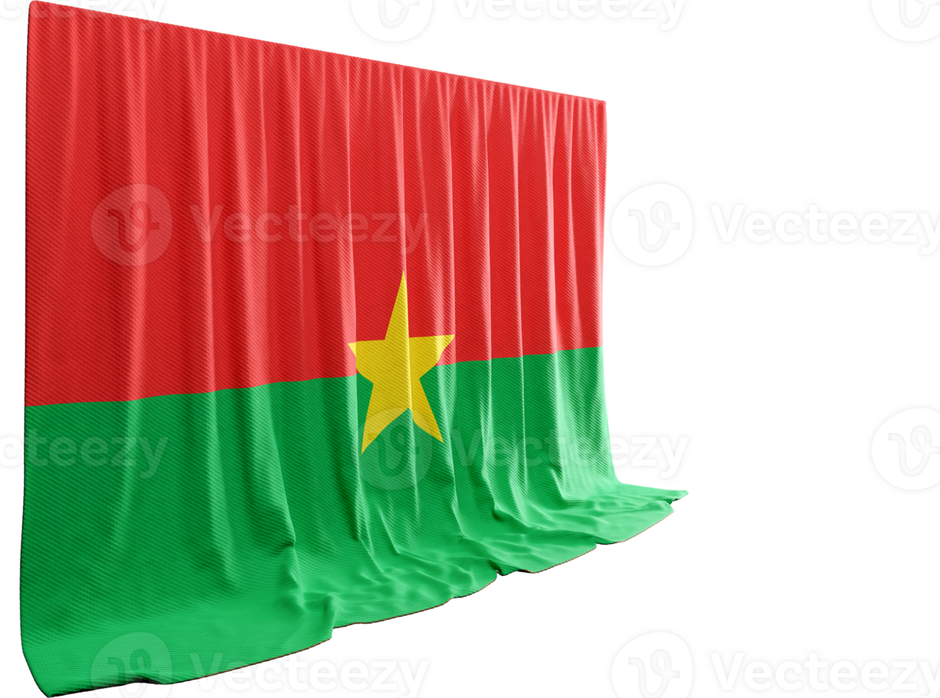 prospérer avec culturel 3d drapeaux de burkina faso fusionner fierté élever événements fait écho forme png