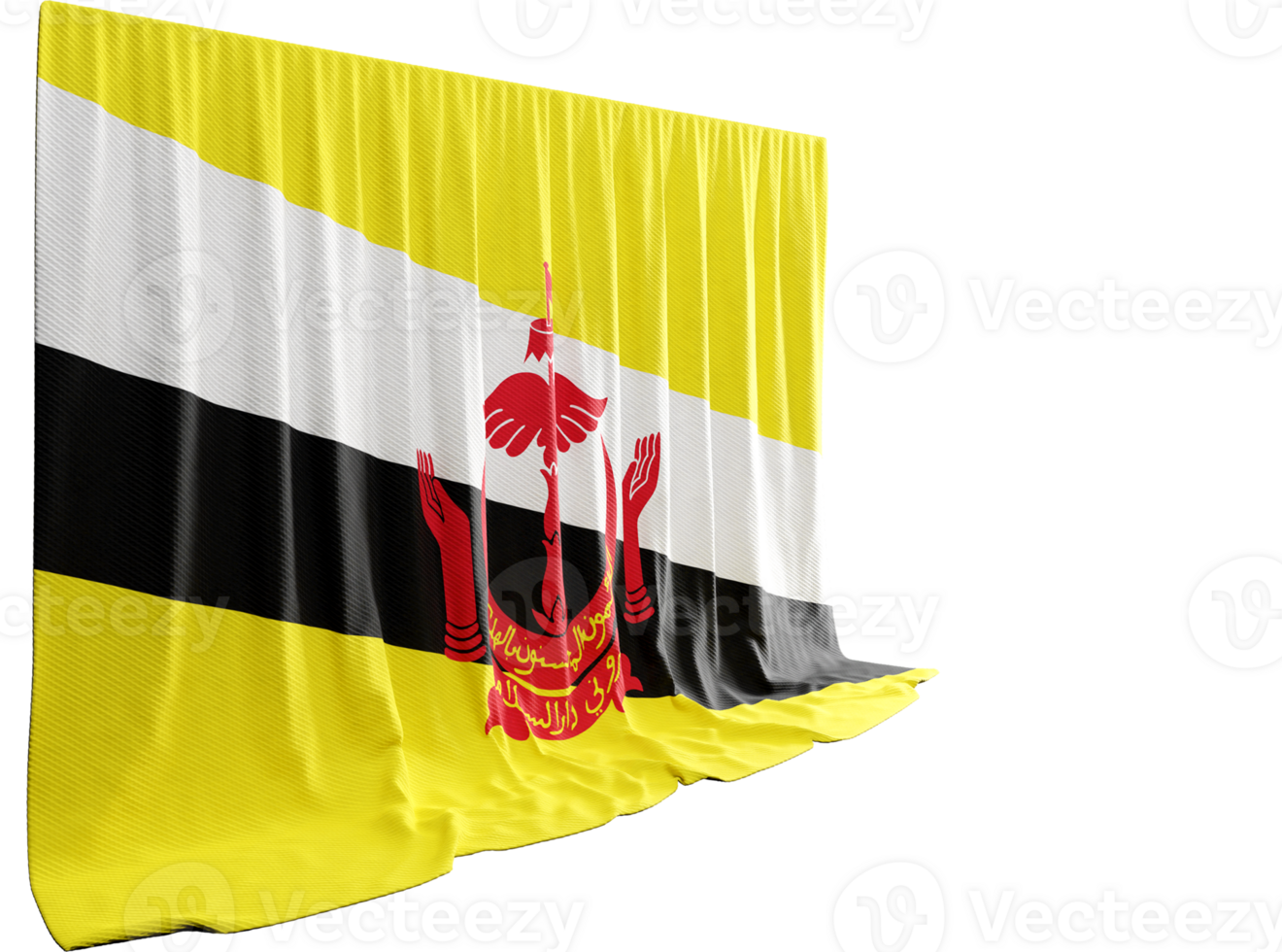 Blend diplomacy culture with 3D Bruneian flags Illuminate unity in conferences Embrace heritage png