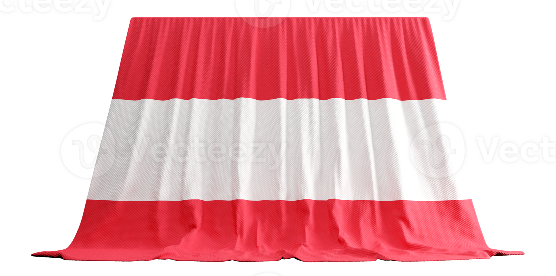 Austrian Flag Curtain in 3D Rendering Austrian Resilient Spirit png
