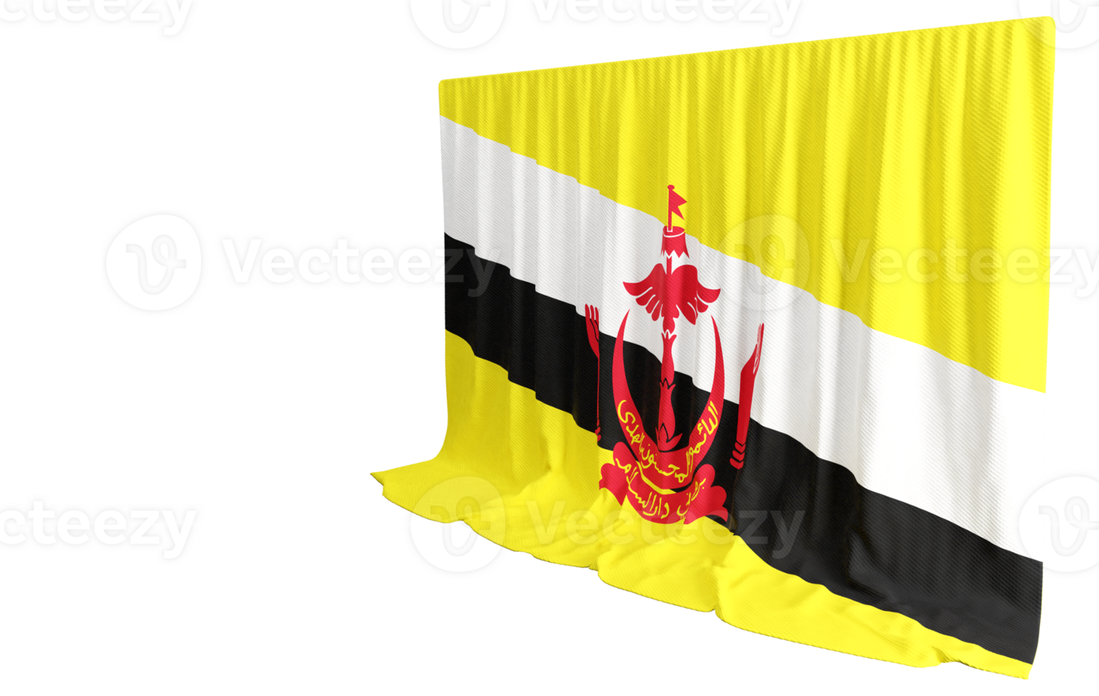 Blend diplomacy culture with 3D Bruneian flags Illuminate unity in conferences Embrace heritage png