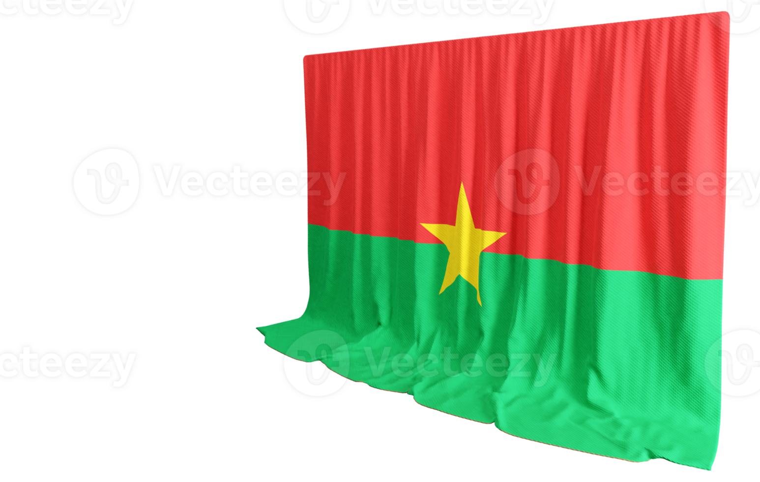 prospérer avec culturel 3d drapeaux de burkina faso fusionner fierté élever événements fait écho forme png