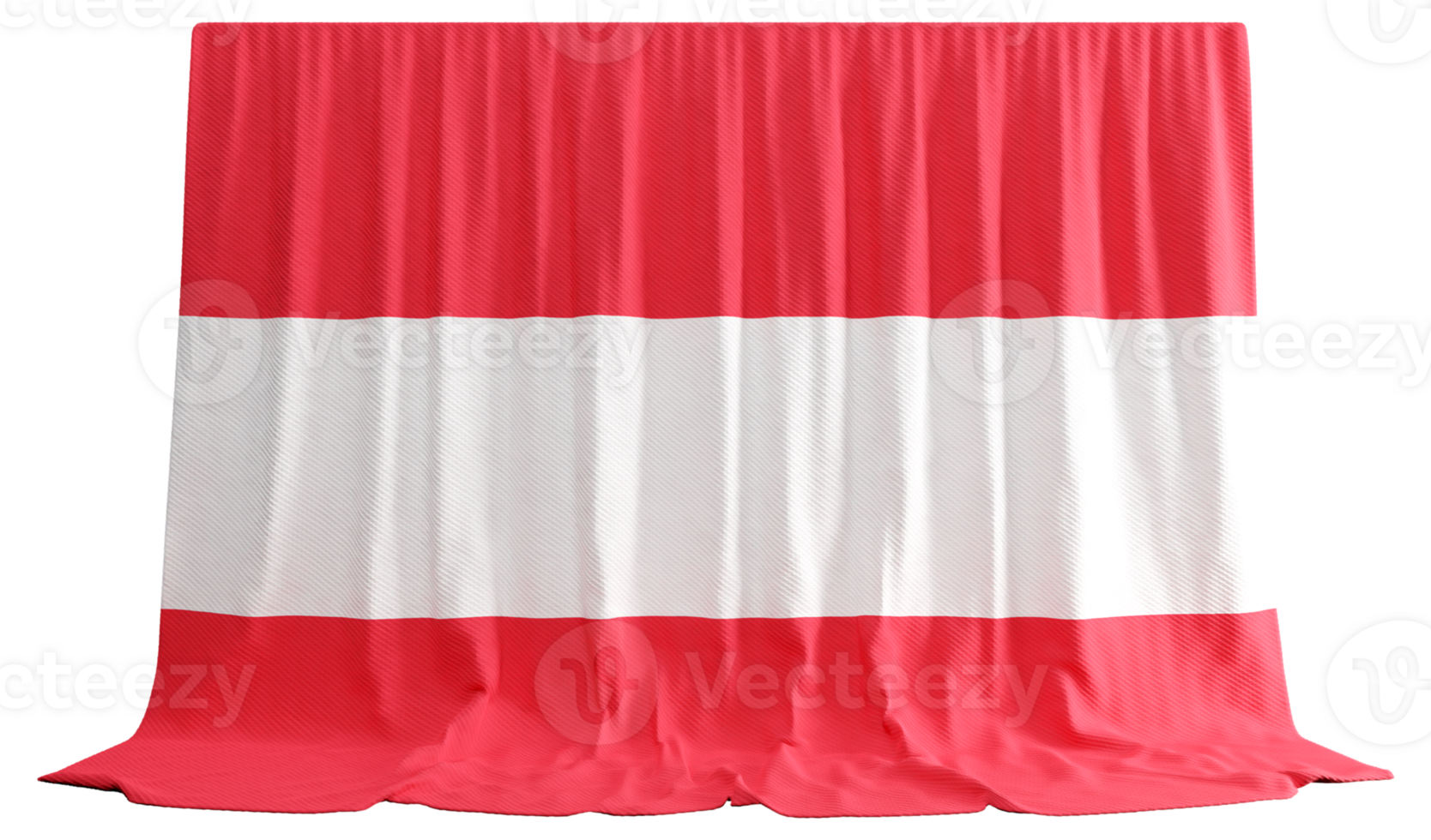 Austrian Flag Curtain in 3D Rendering Austrian Resilient Spirit png