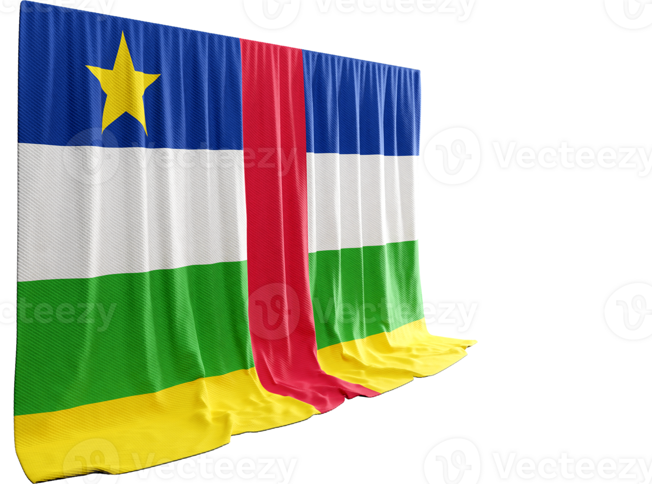 unité encadré dans central africain républiques 3d drapeaux élever culturel événements écho histoire percutant png