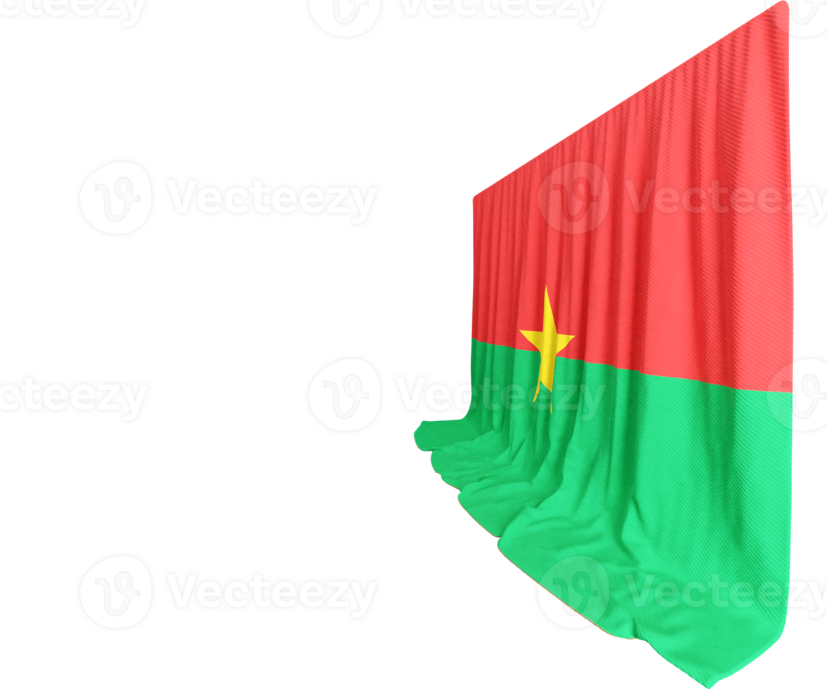 gedijen met cultureel 3d vlaggen van Burkina faso versmelten trots verheffen evenementen echo's vorm png