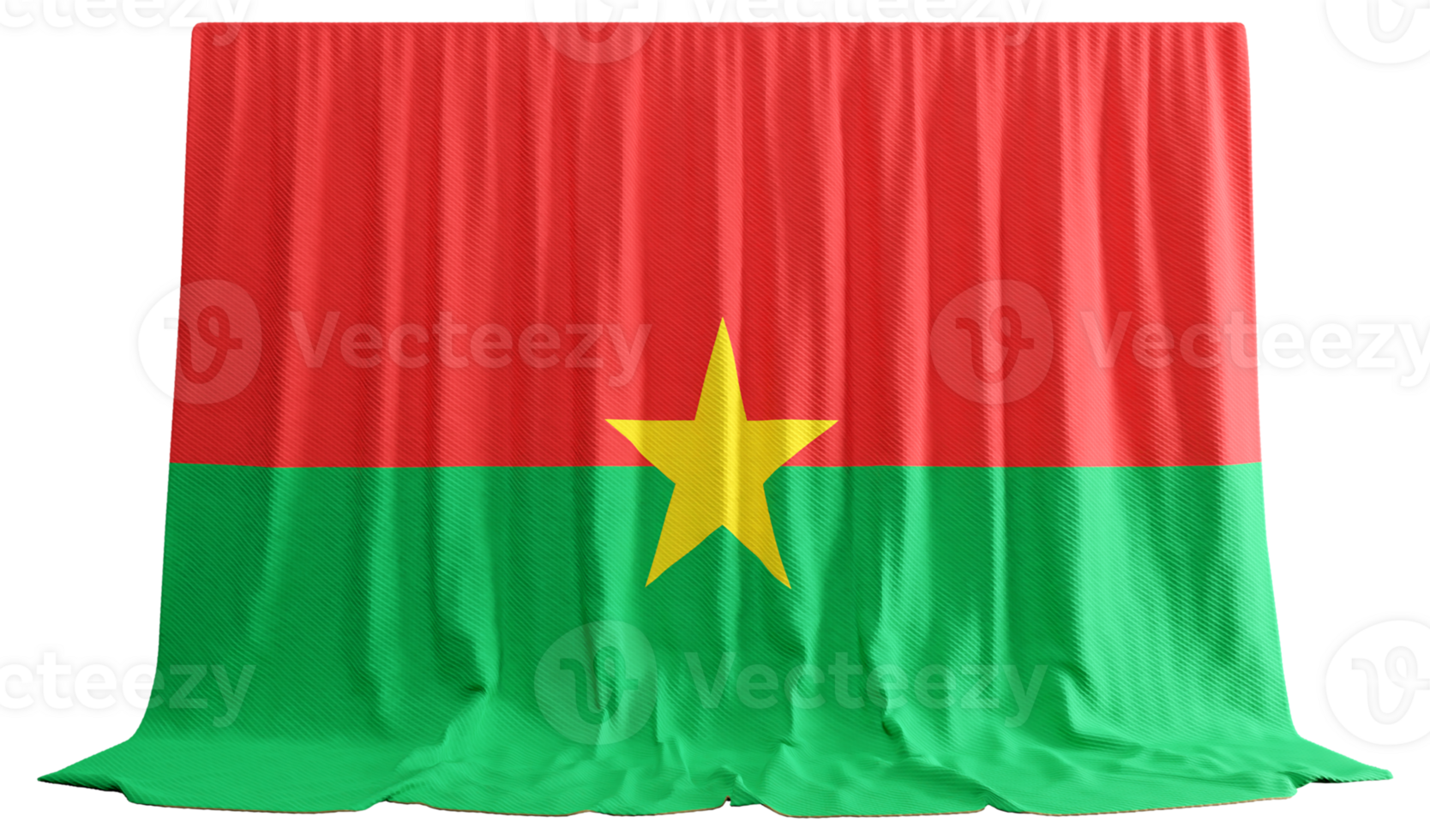 prospérer avec culturel 3d drapeaux de burkina faso fusionner fierté élever événements fait écho forme png