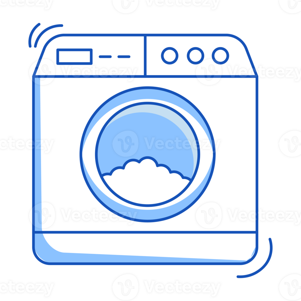 Washing Machine Hotel Icon Doodle Style png