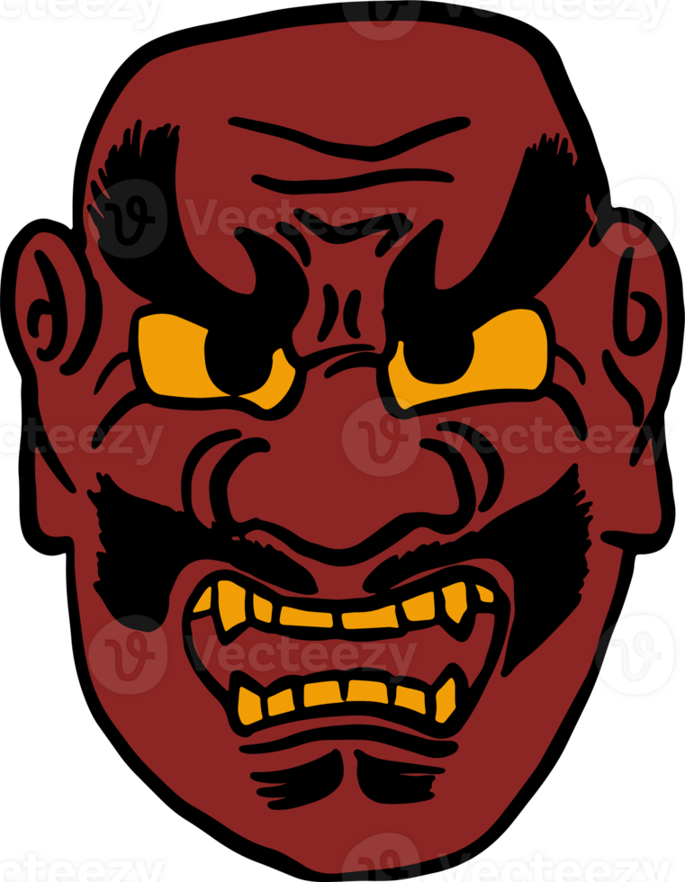 The Japanese mask  Art line image png