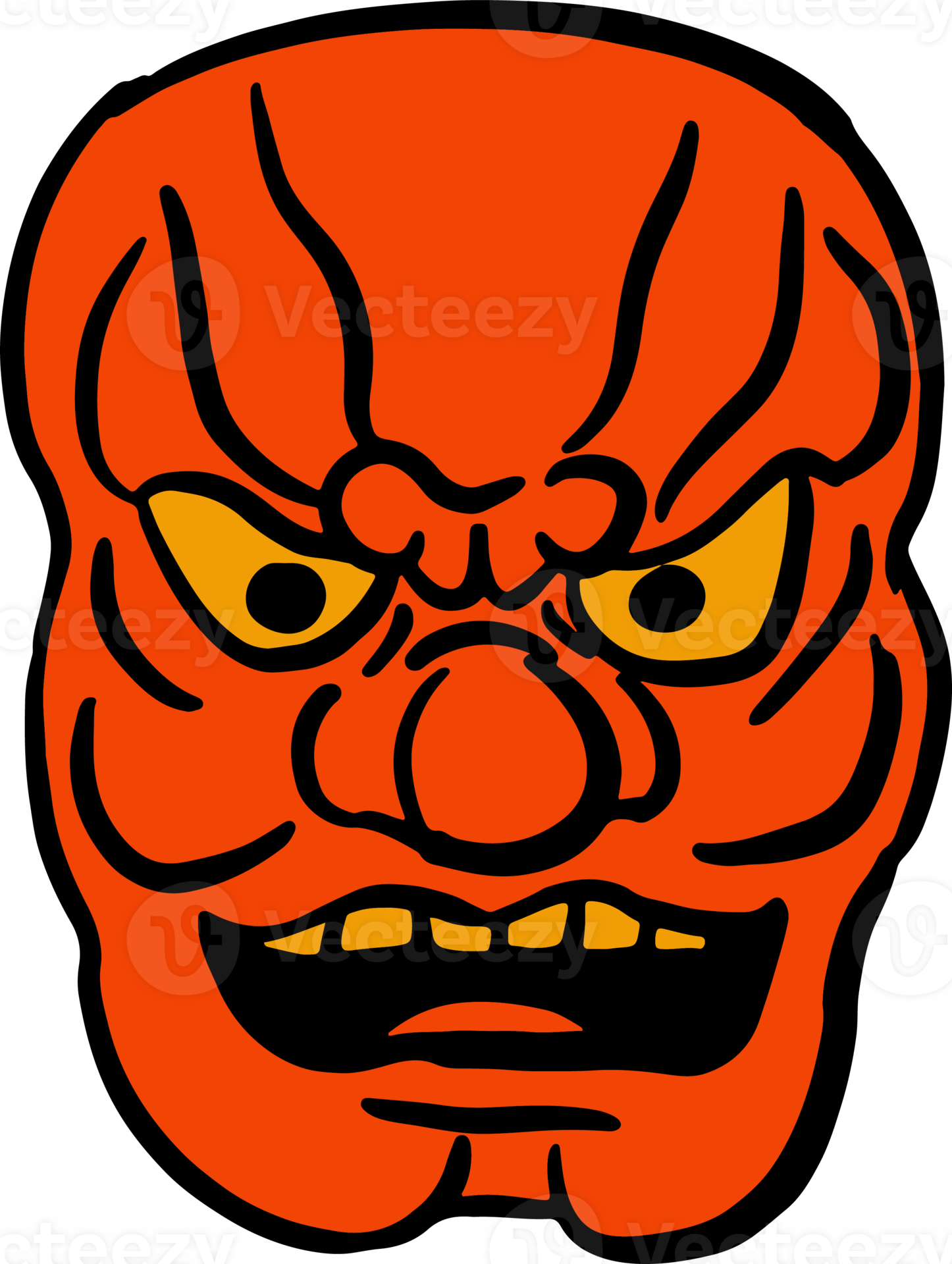 The Japanese mask Art line image 28050875 PNG