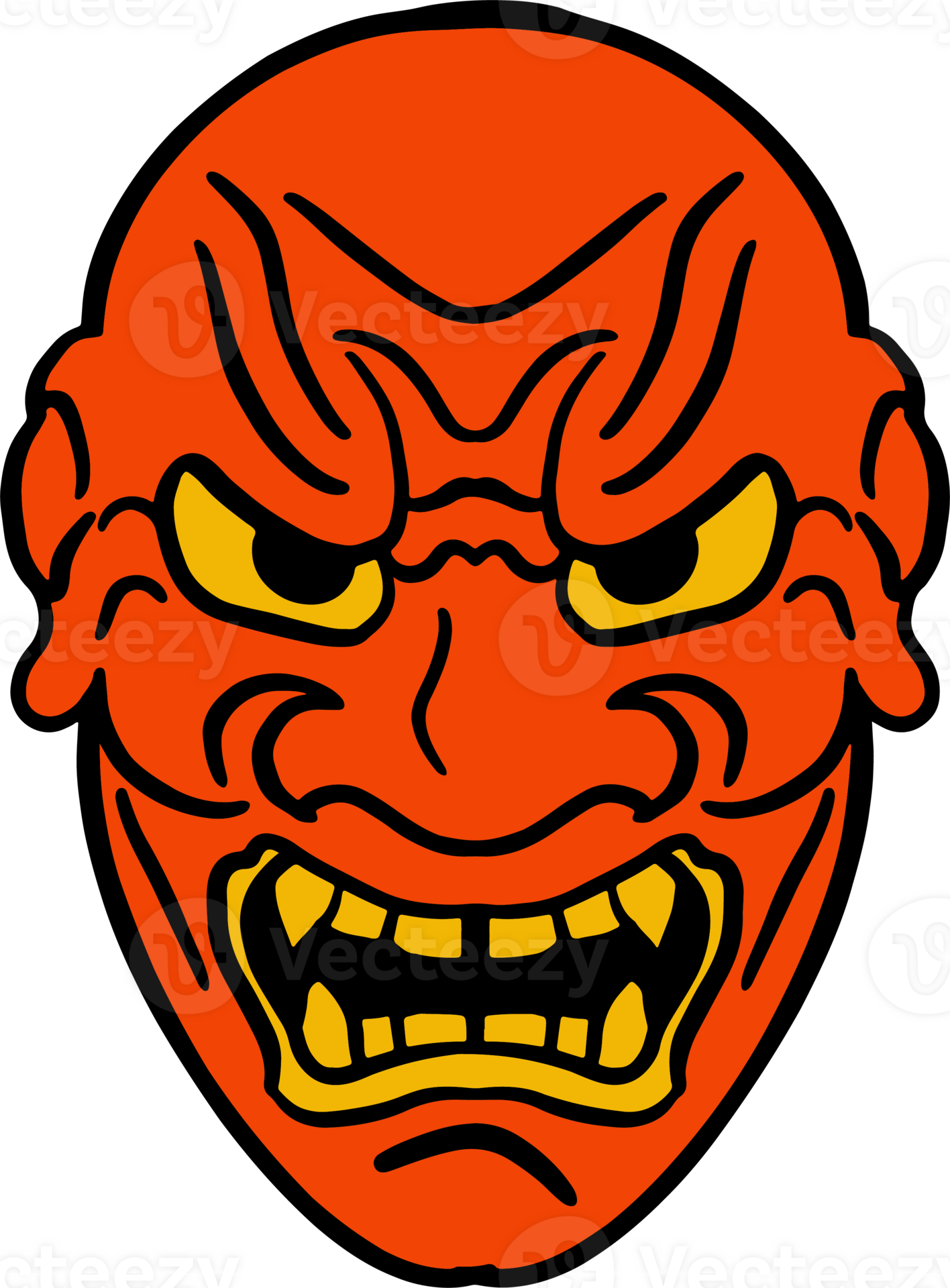 The Japanese mask Art line image 28050880 PNG