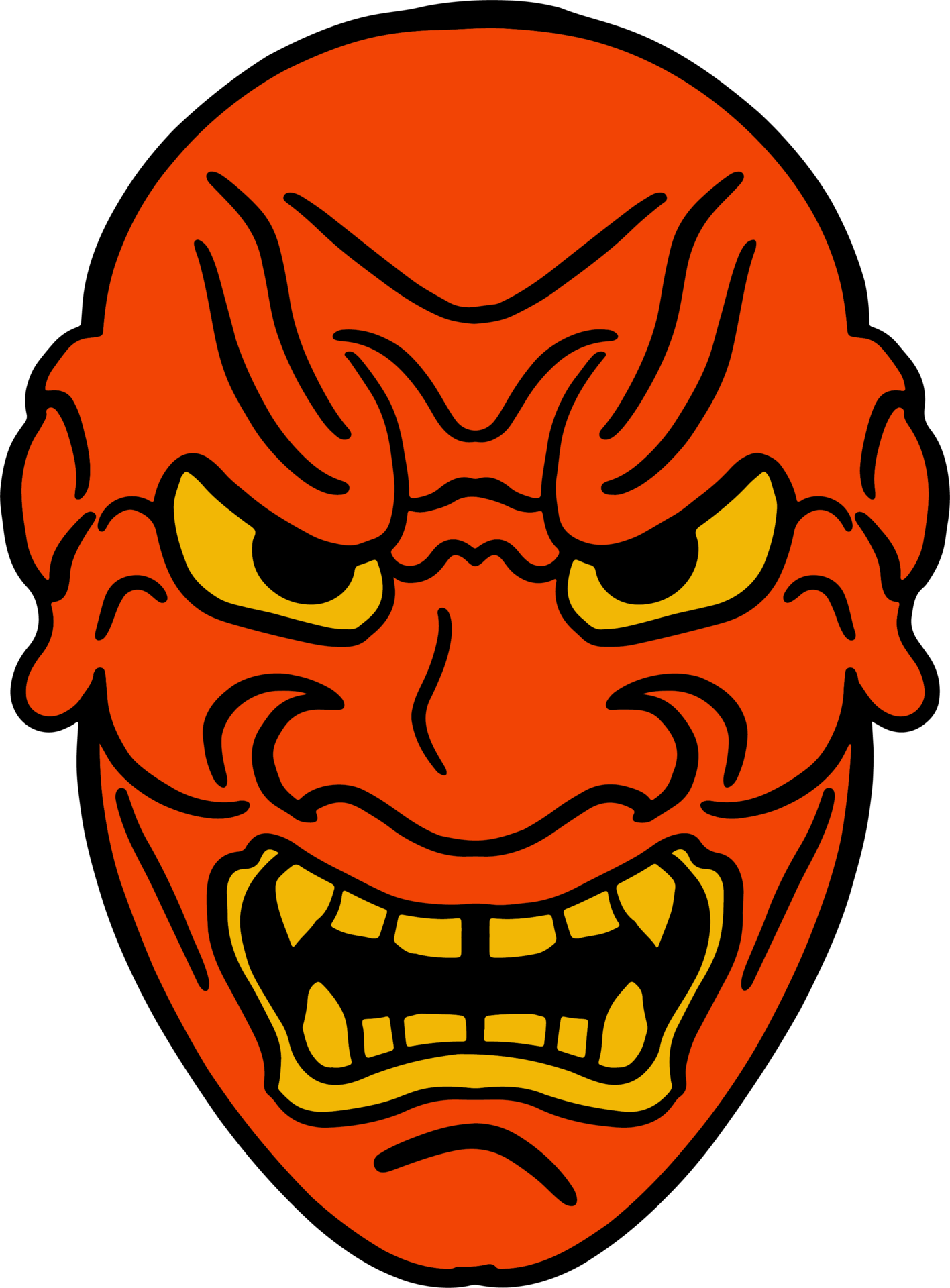 The Japanese mask Art line image 28050880 PNG