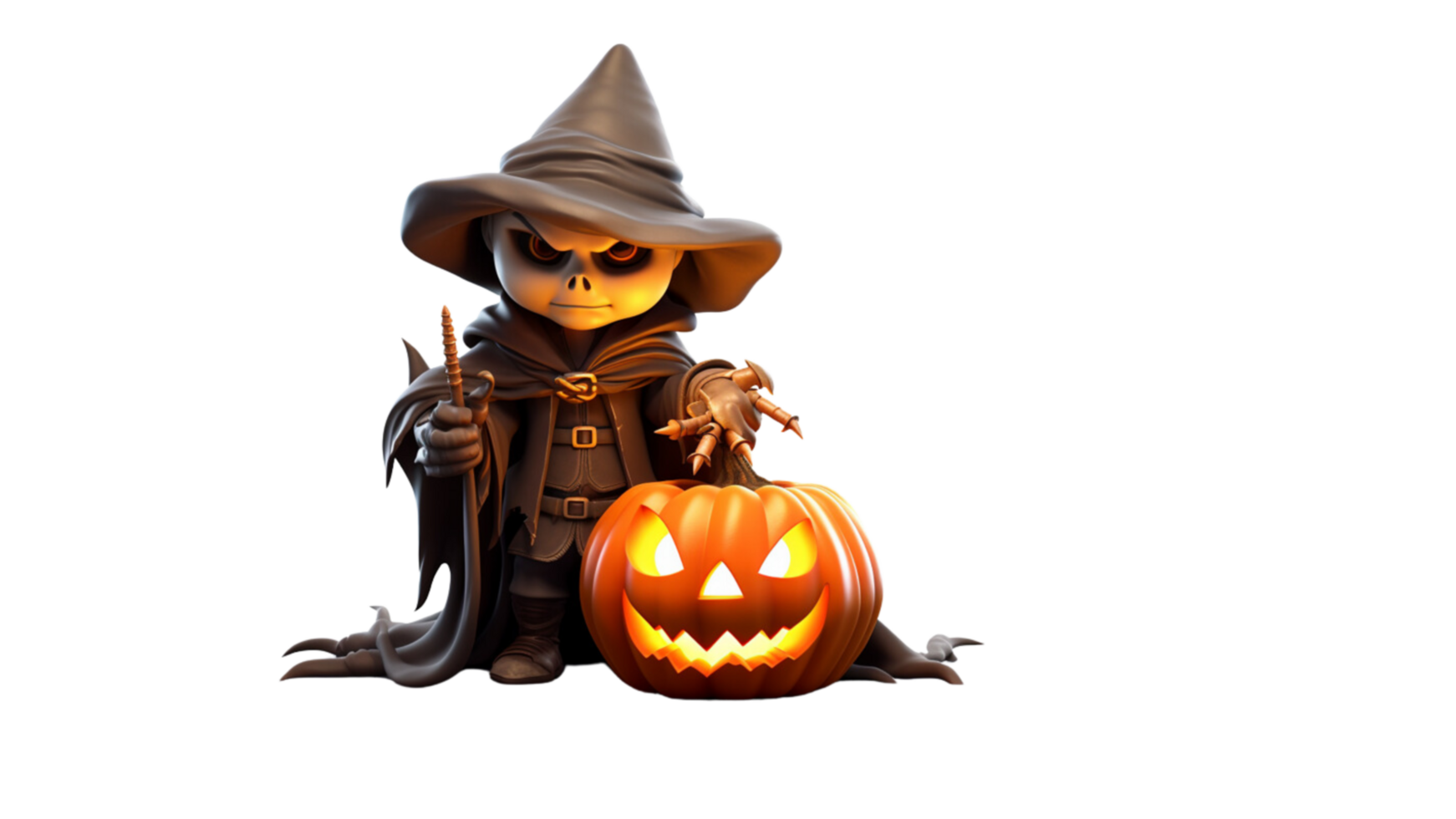 a cartoon character with a pumpkin on his head illustration png