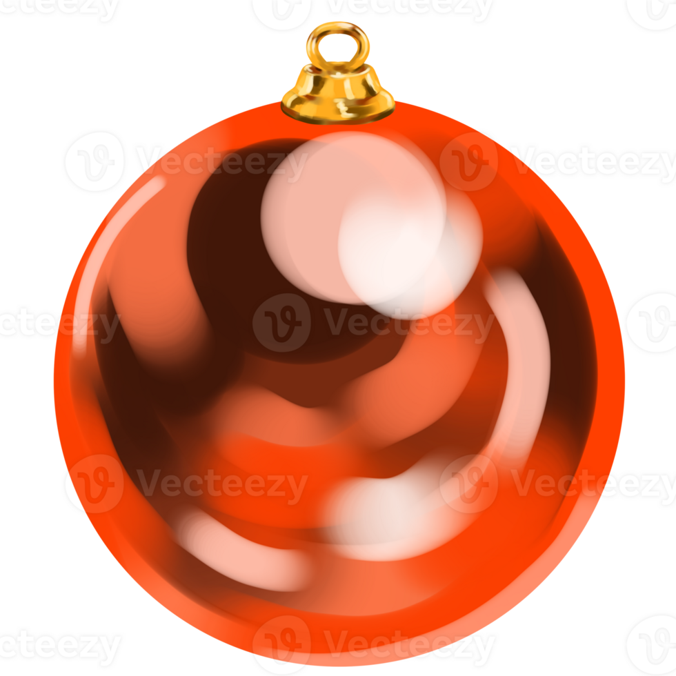 naranja Navidad burbuja png