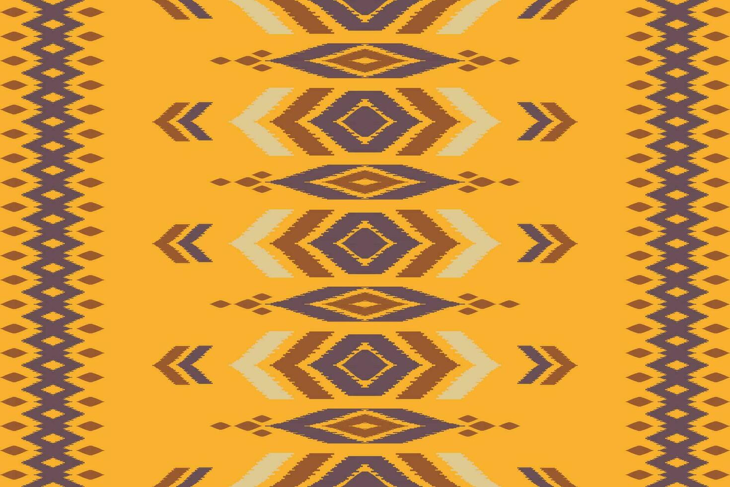 Seamless ikat pattern abstract background for textile design. Can be used in fabric design for clothes, decorative paper, wrapping, carpet, Vector, illustration vector