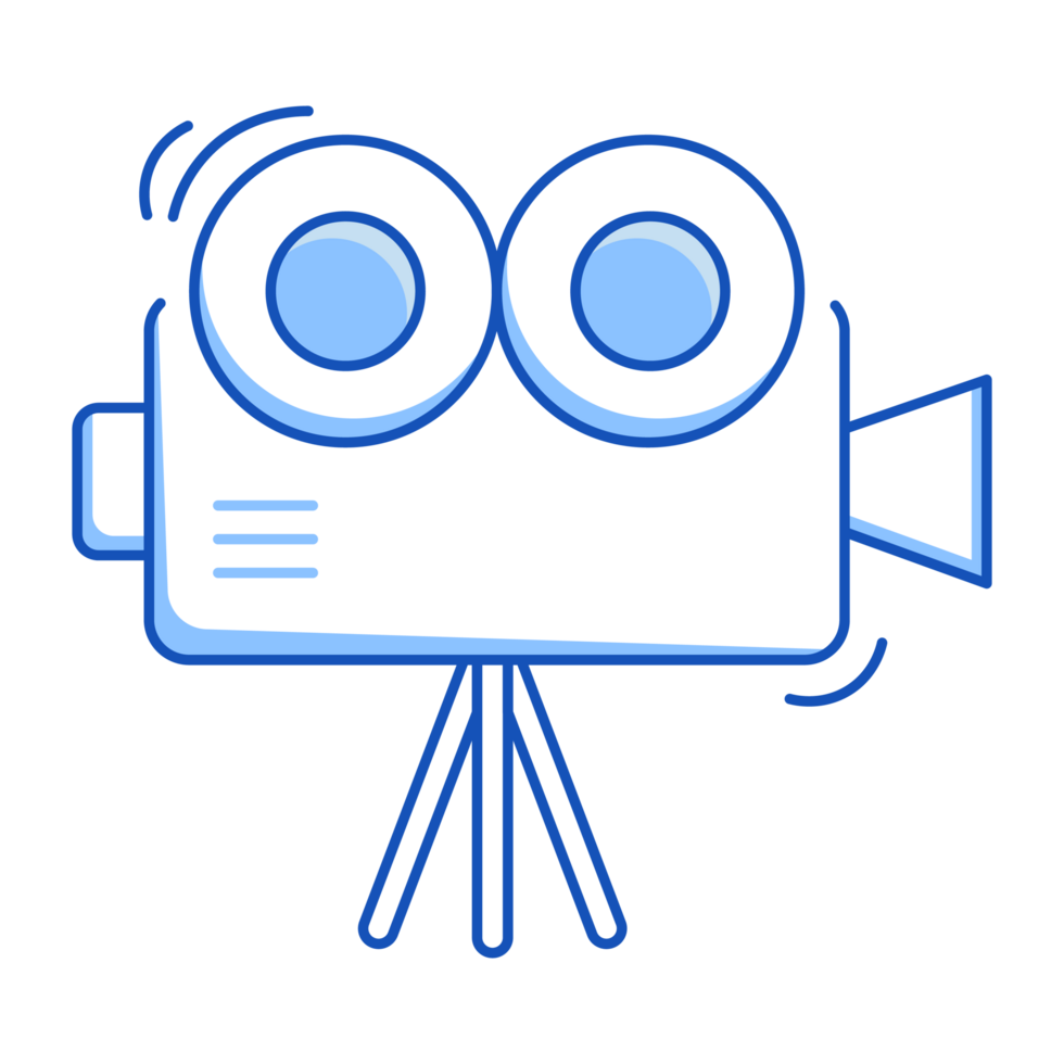 Movie Camera Cinema Icon Doodle Style png