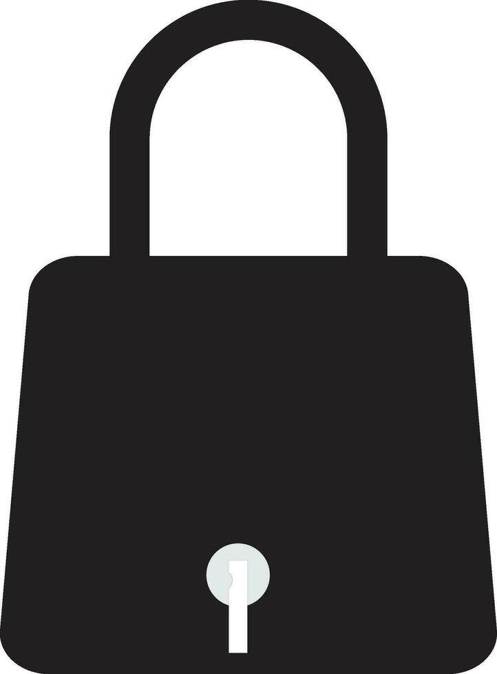 Lock icon symbol. Security lock sign vector